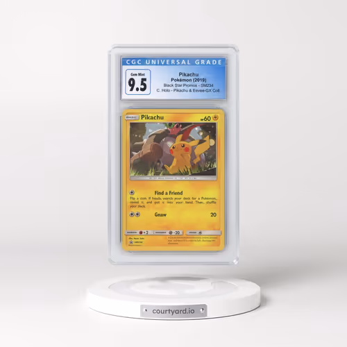 2016 Black Star Promos - Sun & Moon #SM234 Pikachu - Pikachu & Eevee GX Collection (Holo) (CGC 1