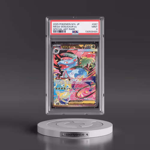 2025 Pokémon M1l-Mega Brave #087 Mega Venusaur EX - Holo Special Art Rare (PSA 9 MINT)