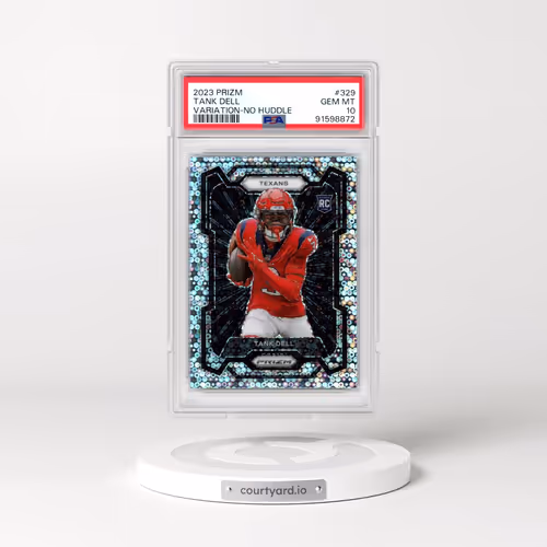 2023 Panini Prizm #329 Tank Dell - Variation-No Huddle (PSA 10 GEM MINT)