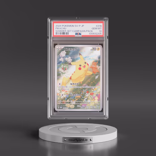 2024 Pokémon SV-P Promo #218 Pikachu - Summer of Pokeca Is Here! Promo Card Get Campaign Pack (PSA 10 GEM MINT)
