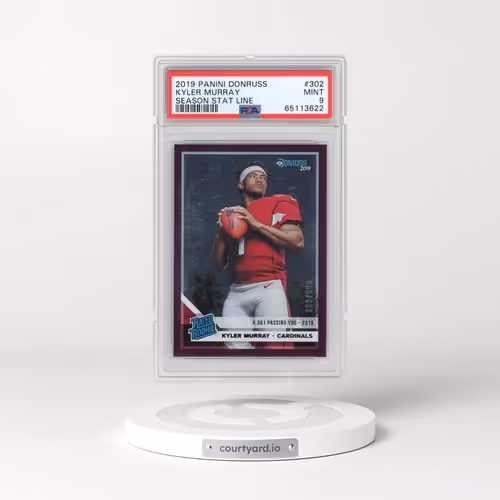2019 Panini Donruss #302 Kyler Murray - Season Stat Line (PSA 9 MINT)