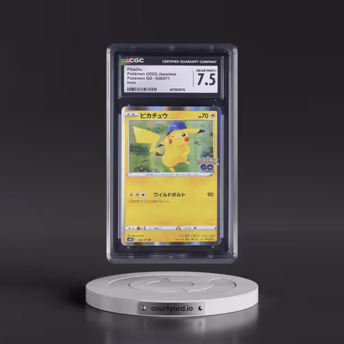 2022 Pokémon GO #028/071 Pikachu - Holo (CGC 7.5 NM+)