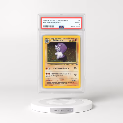 2001 Pokémon Neo Discovery #9 Poliwrath - Holo (PSA 9 MINT)