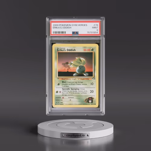 2000 Pokémon Gym Heroes #78 Erika's Oddish (PSA 9 MINT)