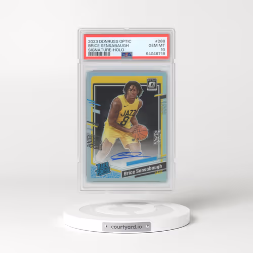 2023 Panini Donruss Optic #288 Brice Sensabaugh - Signature-Holo (PSA 10 GEM MINT)