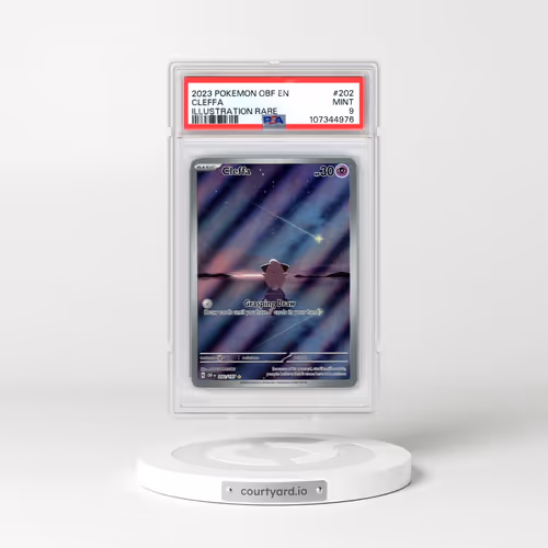2023 Pokémon Obf EN-Obsidian Flames #202 Cleffa - Illustration Rare (PSA 9 MINT)