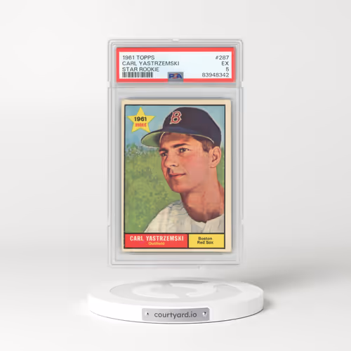 1961 Topps #287 Carl Yastrzemski - Star Rookie (PSA 5 EX)