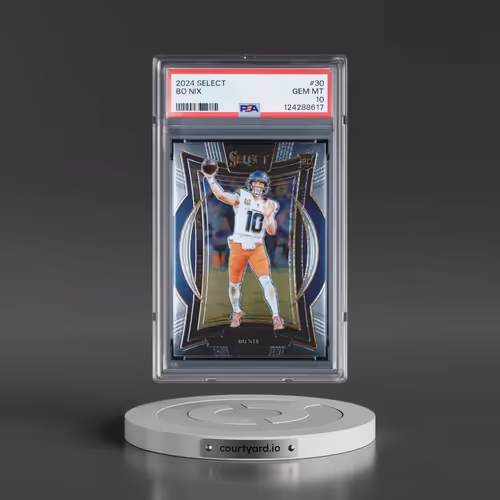 2024 Panini Select #30 Bo Nix (PSA 10 GEM MINT)