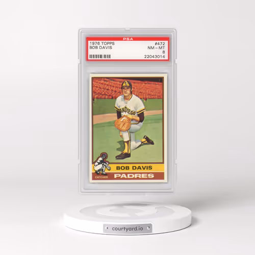 1976 Topps #472 Bob Davis (PSA 8 NM-MT)