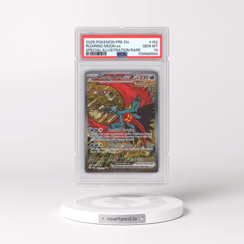 2025 Pokémon Pre EN-Prismatic Evolutions #162 Roaring Moon EX - Holo Special Illustration Rare (PSA