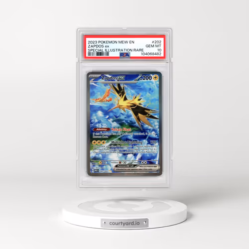 2023 Pokémon Mew EN-151 #202 Zapdos EX - Holo Special Illustration Rare (PSA 10 GEM MINT)