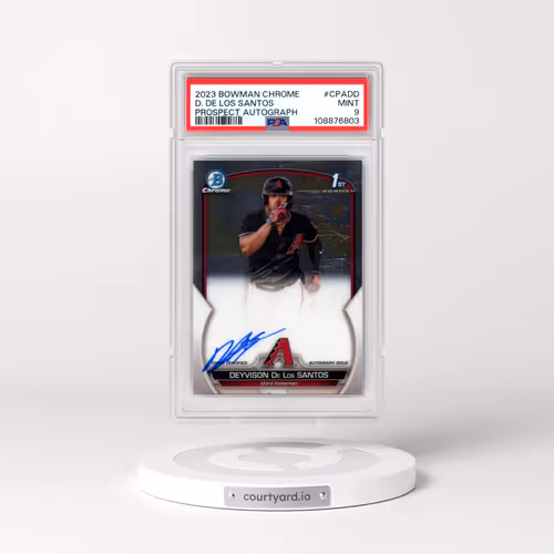 2023 Bowman Chrome Prospect Autographs #CPADD Deyvison de los Santos (PSA 9 MINT)