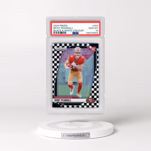 2024 Panini Prizm #383 Ricky Pearsall - Black & White Checker (PSA 10 GEM MINT)