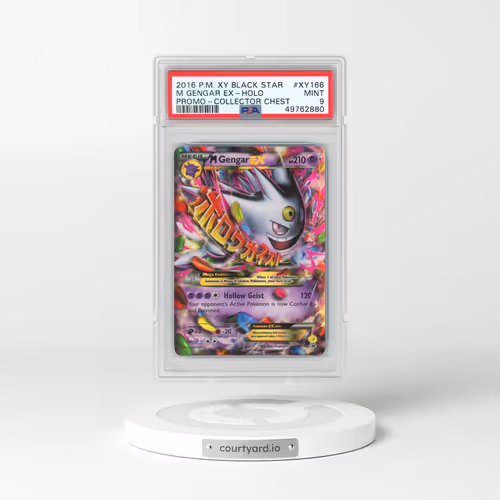 2016 Pokémon XY Black Star Promo #XY166 M Gengar EX - Holo Holo Collector Chest (PSA 9 MINT)