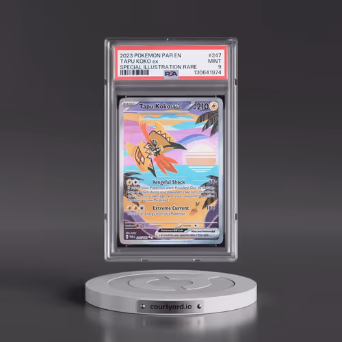 2023 Pokémon Par EN-Paradox Rift #247 Tapu Koko EX - Holo Special Illustration Rare (PSA 9 MINT)