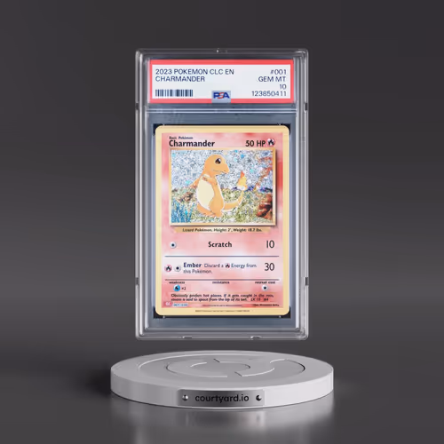 2023 Pokémon Clc-Trading Card Game Classic Charizard & HO-Oh EX Deck #001 Charmander (PSA 10 GEM MIN