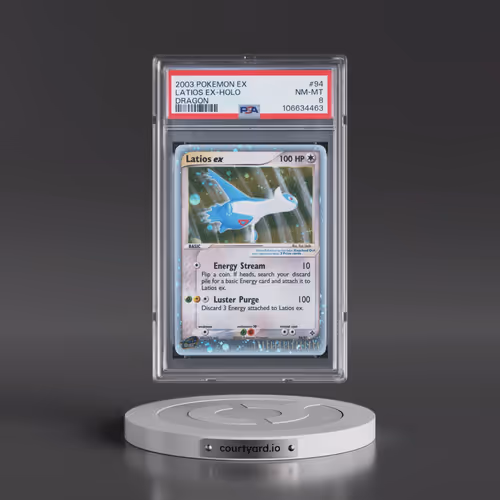 2003 Pokémon EX Dragon #94 Latios EX - Holo Holo (PSA 8 NM-MT)