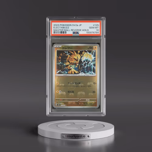 2023 Pokémon Sv2a-Pokemon 151 #125 Electabuzz - Reverse Holo Master Ball (PSA 10 GEM MINT)