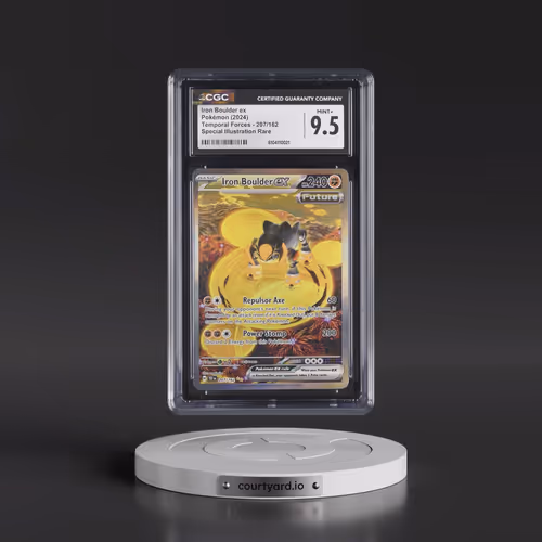 2023 Temporal Forces - TEF EN #207/162 Iron Boulder ex - Special Illustration Rare (CGC 9.5 MINT+)