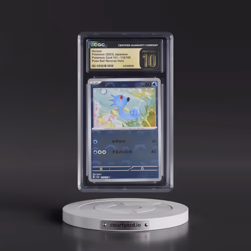 2023 Pokémon Card 151 #116/165 Horsea - Reverse Holo Poké Ball (CGC 10 PRISTINE)