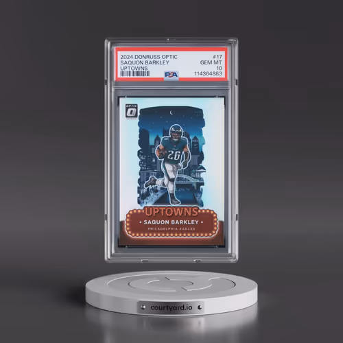 2024 Panini Donruss Optic Uptowns #17 Saquon Barkley (PSA 10 GEM MINT)