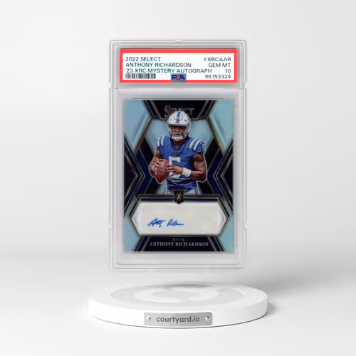 2022 Panini Select 2023 Select Xrc Prizm Mystery Autograph Redemption #XRCAAR Anthony Richardson (PS