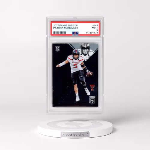 2017 Panini Elite Draft Picks #145 Patrick Mahomes II (PSA 9 MINT)