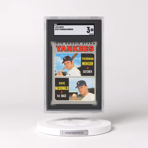 1970 Topps #189 Thurman Munson - T.Munson/D.McDonald (SGC 3 VG)