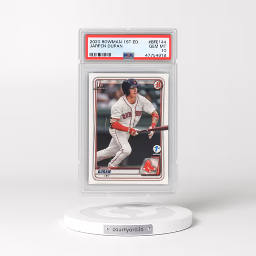 2020 Bowman 1st Edition #BFE144 Jarren Duran (PSA 10 GEM MINT)
