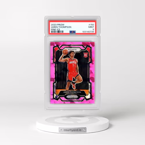 2023 Panini Prizm #150 Amen Thompson - Pink Ice (PSA 9 MINT)