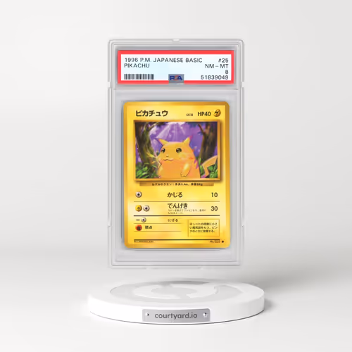 1996 Pokémon Basic #25 Pikachu (PSA 8 NM-MT)