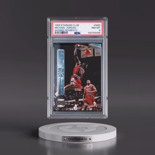 1996 Stadium Club Shining Moments #SM2 Michael Jordan (PSA 8 NM-MT)