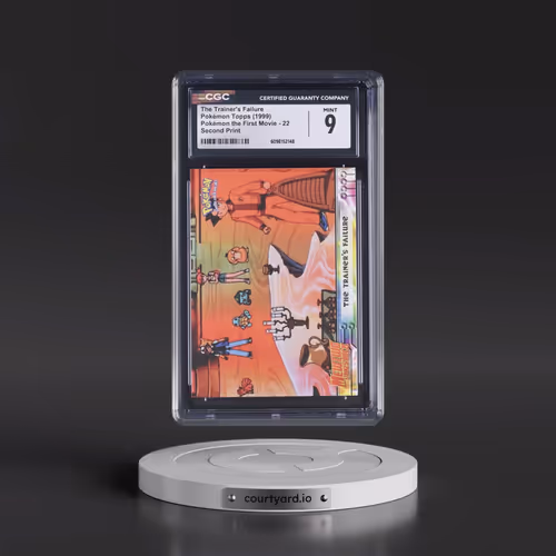 1999 Pokémon the First Movie #22 The Trainer's Failure - Second Print (Black Topps Logo) (CGC 9 MINT