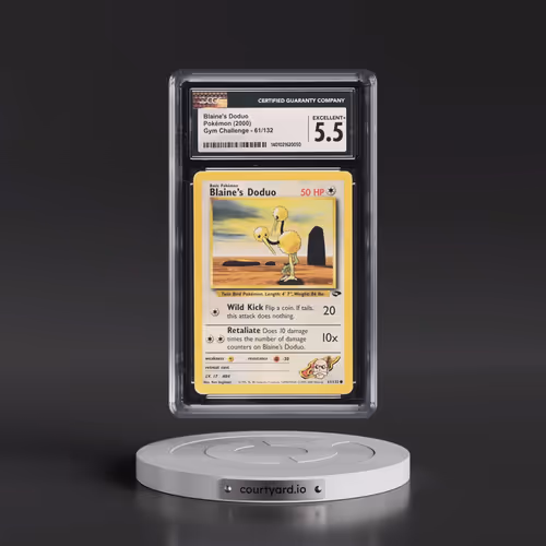 2000 Gym Challenge #61/132 Blaine's Doduo (CGC 5.5 EX+)