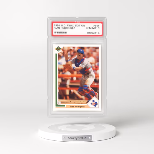 1991 Upper Deck Final Edition #55F Ivan Rodriguez (PSA 10 GEM MINT)