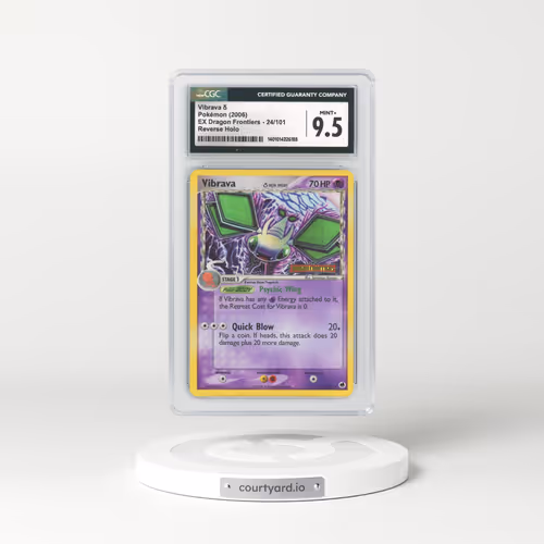 2006 EX Dragon Frontiers #24 Vibrava - Holo (CGC 9.5 MINT+)