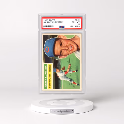 1956 Topps #249 Johnny Klippstein (PSA 6 EX-MT)