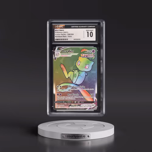 2019 Fusion Strike #268/264 Mew VMAX - Rainbow Rare Holo (CGC 10 GEM MINT)