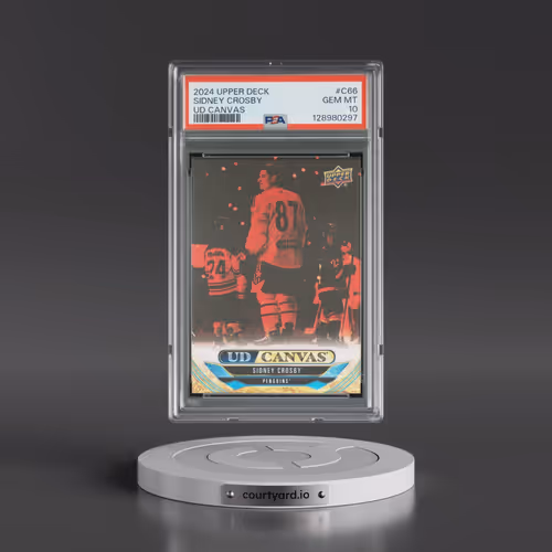 2024 Upper Deck UD Canvas #C66 Sidney Crosby (PSA 10 GEM MINT)