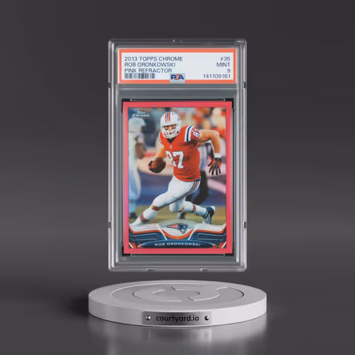 2013 Topps Chrome #35 Rob Gronkowski - Pink Refractor (PSA 9 MINT)