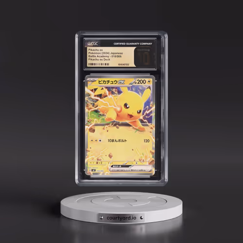 2024 Battle Academy #018/066 Pikachu ex - Pikachu ex Deck (CGC 10 PRISTINE)