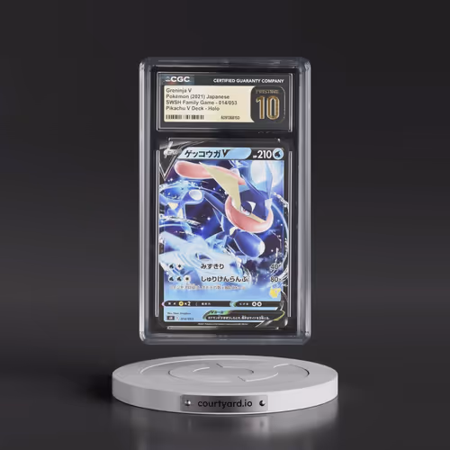 2021 SWSH Family Pokémon Card Game #014/053 Greninja V - Pikachu V Deck Holo (CGC 10 PRISTINE)