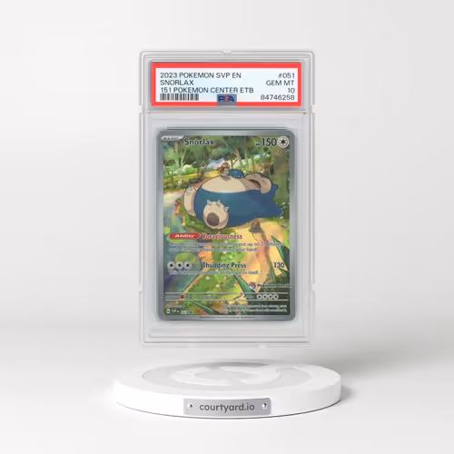 2023 Pokémon Svp EN-SV Black Star Promo #051 Snorlax - 151 Pokemon Center Elite Trainer Box (PSA 10 GEM MINT)