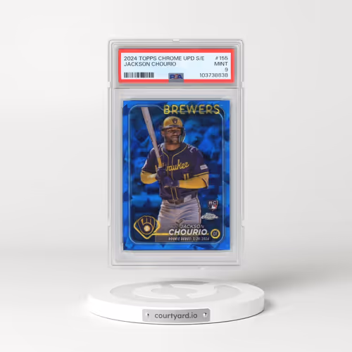 2024 Topps Chrome Sapphire Update Series #155 Jackson Chourio (PSA 9 MINT)