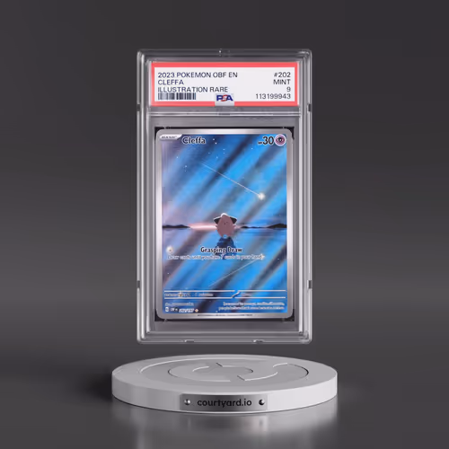 2023 Pokémon Obf EN-Obsidian Flames #202 Cleffa - Illustration Rare (PSA 9 MINT)