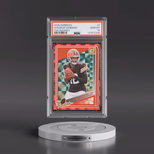 2025 Panini Donruss the Rookies #5 Shedeur Sanders (PSA 10 GEM MINT)