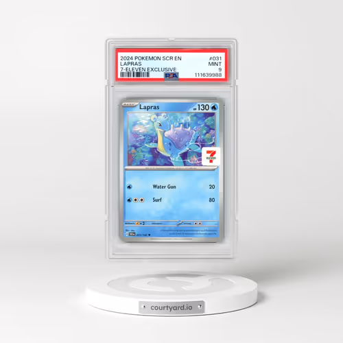 2024 Pokémon Scr EN-Stellar Crown #031 Lapras - 7-Eleven Exclusive (PSA 9 MINT)