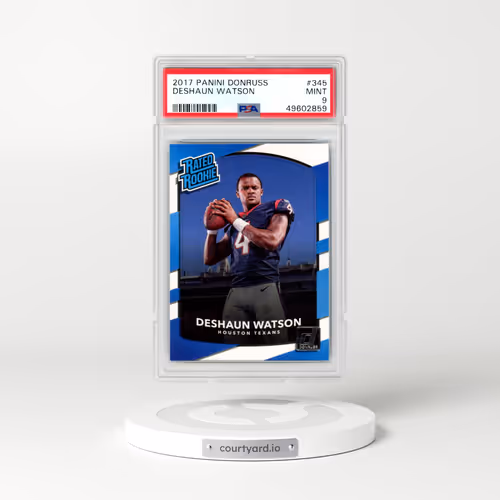 2017 Panini Donruss #345 Deshaun Watson (PSA 9 MINT)
