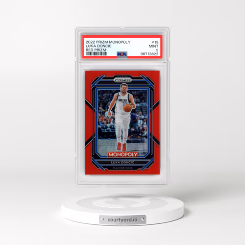 2022 Panini Prizm Monopoly #19 Luka Doncic - Red Prizm (PSA 9 MINT)