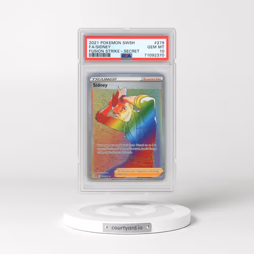 2021 Pokémon Sword & Shield Fusion Strike #279 Sidney - Full Art Secret (PSA 10 GEM MINT)